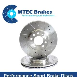 2 Disques de freins avant MTEC 1596 334x32mm 5x100 GOLF 4 R32 TT V6