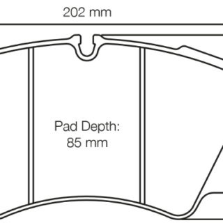 4 PLAQUETTES AVANT DE FREIN COMPÉTITION RSL1 PAGID FERRARI 488 GTB – 4580