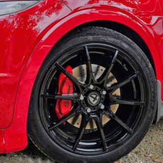 Pack adaptateurs YBT Honda Civic Type R EP3 FN2 étriers Brembo 4 pistons