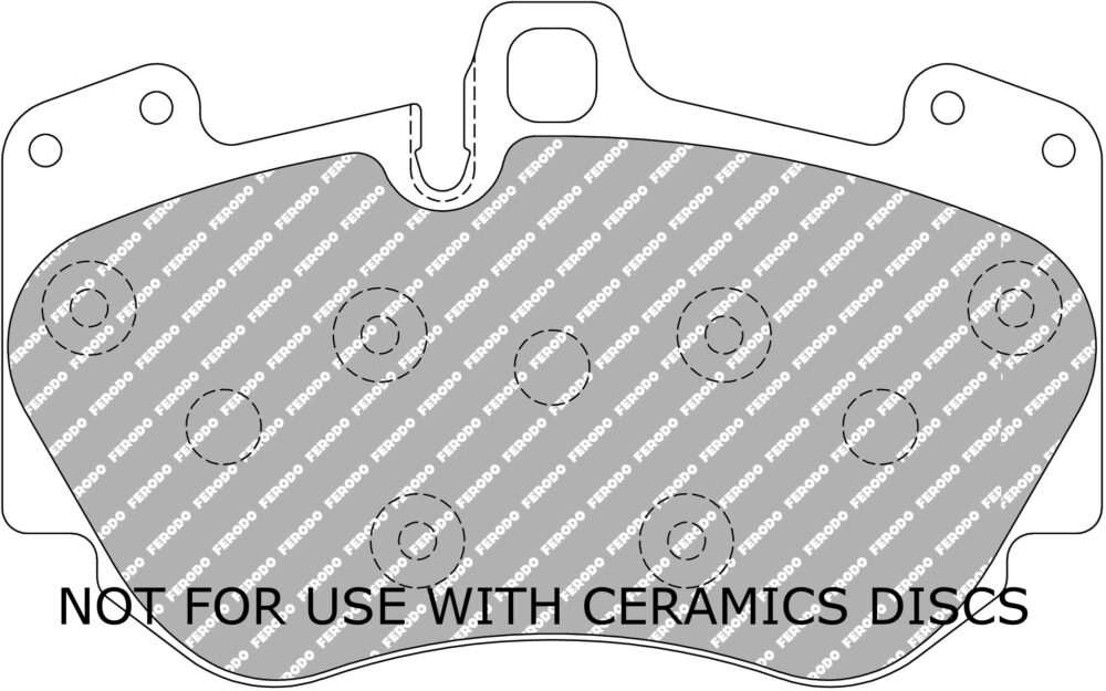 8 Plaquettes avant DS2500 Ferodo – FCP1664H Audi RS4 B7 420 ch 8ED B7 – Image 5
