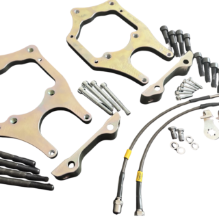 Kit YBT adaptateurs double étriers arrière Audi RS4 B7  B5 Brembo 4 pistons 356x32mm Brembo 4 pistons disques Audi R8 4.2 FSI Quattro