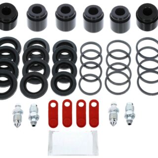 Kit réparation pistons joints étriers Porsche Cayenne Brembo 6 pistons Z17 Z18 955.351.42.153 955.351.42.253 / 95535142233 / 955.351.422.33 7L6615105AQ / 7L6615123H / 7L6615123M / 7L6615123P / 7L6615123T
