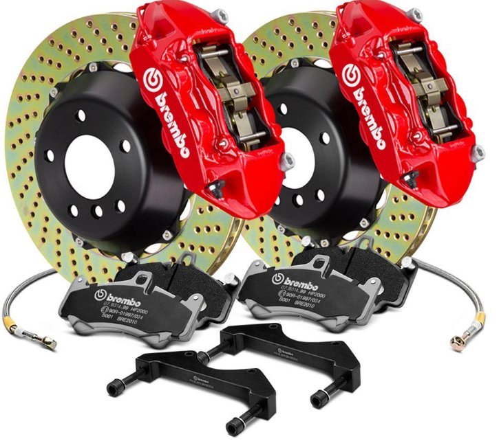 Kit gros freins GT Brembo 4 pistons Ford Fiesta MK7 MK8 328X28MM 1A16030A BOL ALUMINIUM démontable