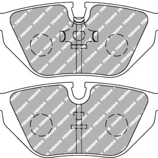 4 Plaquettes Arrière Ferodo DS2500 - FCP850H BMW BMW Série 3 E36, Série 5 E39, Z1 et Z3