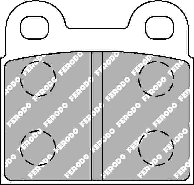 4 Plaquettes Avant / Arrière Ferodo DS Performance - FDS3 Porsche 356, 911 2.0, 912 et 914/6 4 Plaquettes Avant / Arrière Ferodo DS Performance - FDS3 Porsche 356, 911 2.0, 912 et 914/6